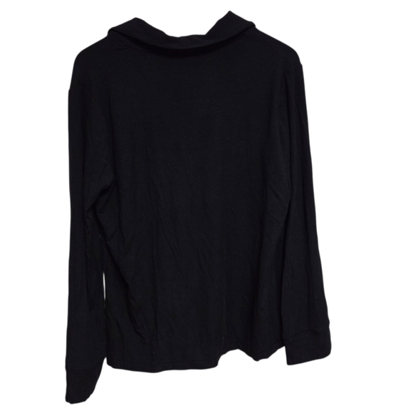 Skims Soft Lounge Sleep Pajamas Top Shirt Onyx Black Medium NWT - Picture 3 of 4